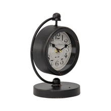 Load image into Gallery viewer, Central Station Crescent Table Clock Black
