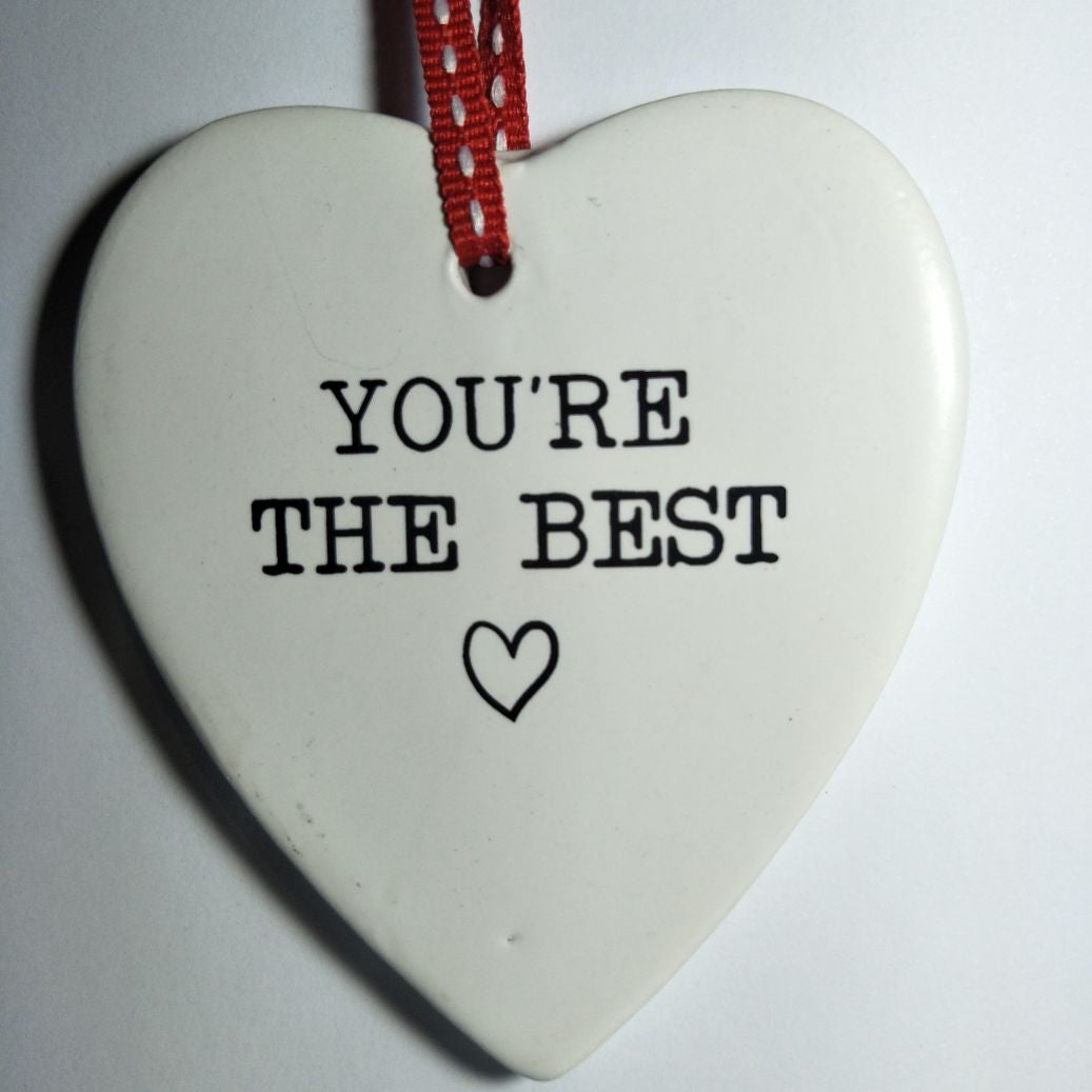 Ceramic Hanging Heart You're The Best