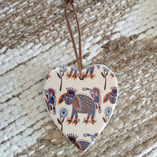 Load image into Gallery viewer, Ceramic Hanging Heart Fantastic Animal Best Wishes XX
