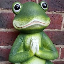 Load image into Gallery viewer, Meditating Yoga Frog Garden Statue Sculpture
