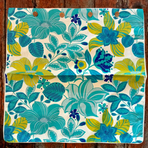 Hibiscus Turquoise Euro Cotton Cushion Cover 60x60cm
